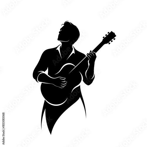 man playing guitar
