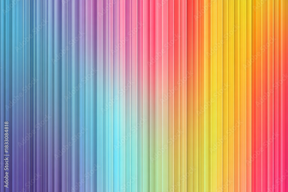 Obraz premium A vibrant abstract background with vertical stripes in a rainbow gradient