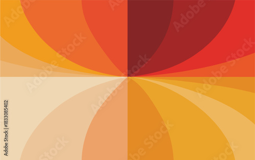 Abstract orange background with semicircle for wallpaper and presentation
