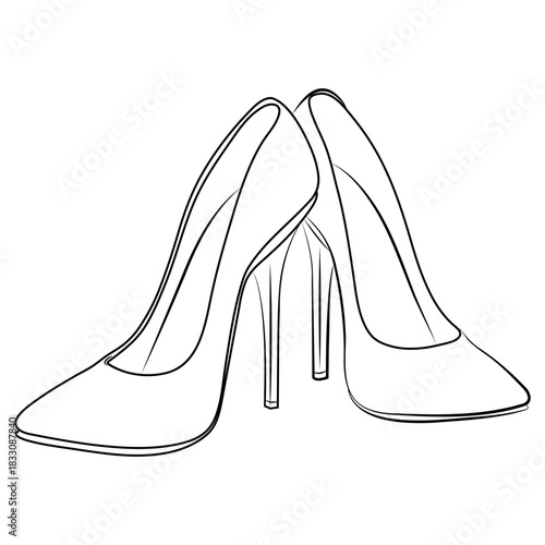 vector illustration of a shoe