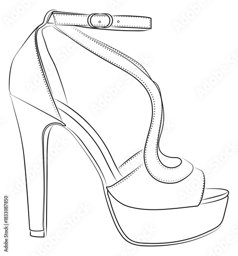 high heel shoe