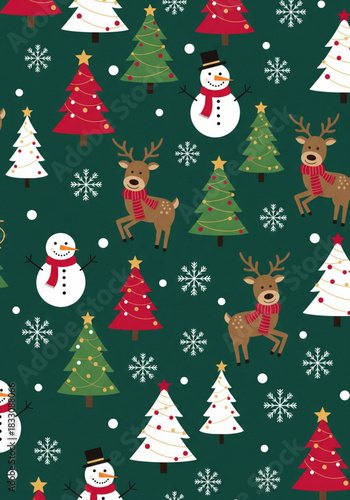 Seamless Patterns Marry Cristmas