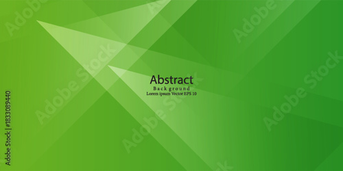 Modern Abstract Green Geometric Background with Overlapping Transparent Triangles. Suit for banner, web, brochure, pamflet and presentation