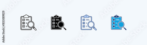 Evaluation Multiple Icon Illustration Vector