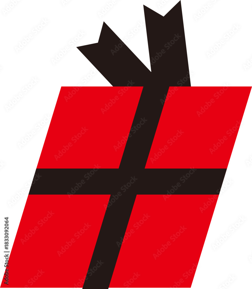 Obraz premium red gift box