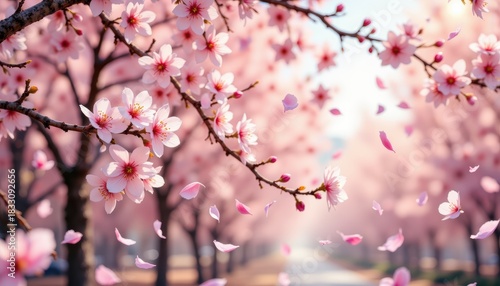 Vibrant pink tree abloom with abundant delicate pink flowers vibrant pink tree displays profusion of delicate pink flowers in beautiful natural setting