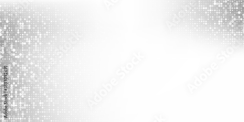 Vector dot abstract mesh foil background with metal mirror texture. Chrome gradient surface art