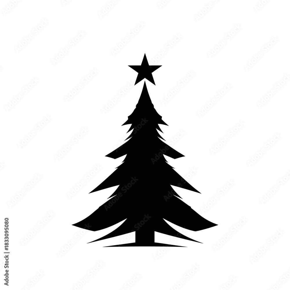 Obraz premium christmas tree vector