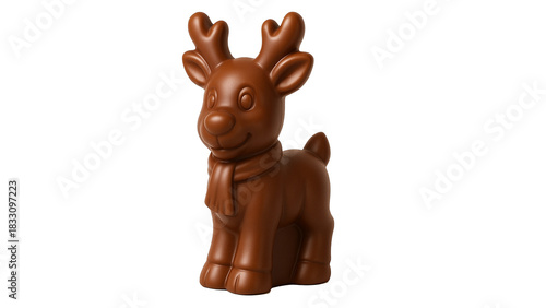 chocolate rudolph isolated
