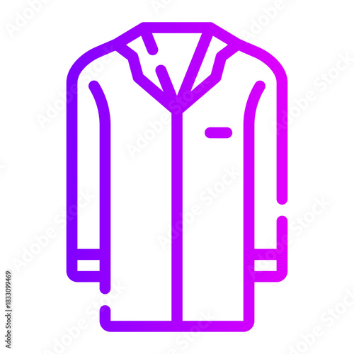 doctor coat gradient icon