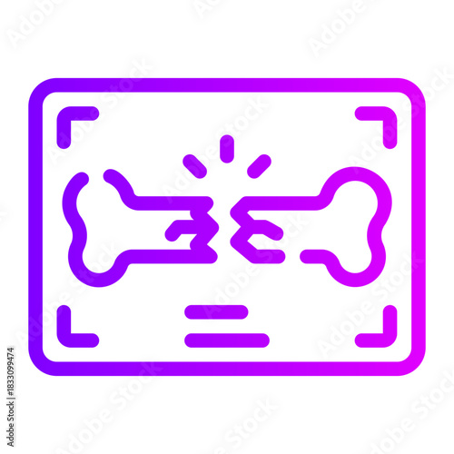 fracture gradient icon