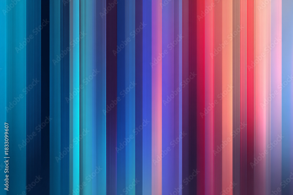 Fototapeta premium abstract background of vertical stripes in cool blues and warm reds