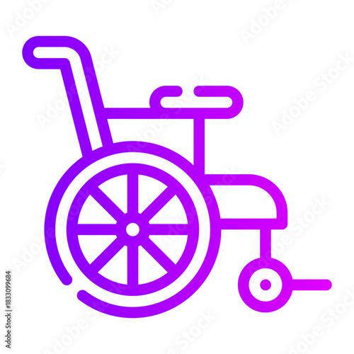 wheelchair gradient icon