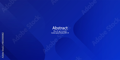 Abstract blue background with glowing geometric lines. Modern blue gradient square shape design. Futuristic technology concept