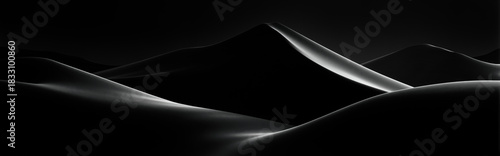 Minimalistic mountain landscape monochrome abstract background. 