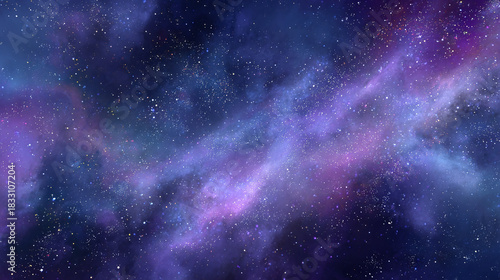 Wallpaper Mural A mesmerizing view of the cosmos, filled with vibrant nebulas and countless stars. The universe's beauty unveiled. Torontodigital.ca