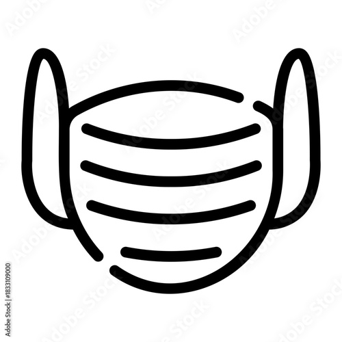 mask line icon