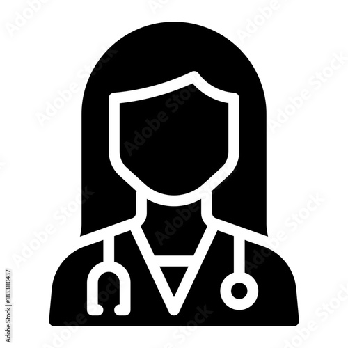 doctor glyph icon