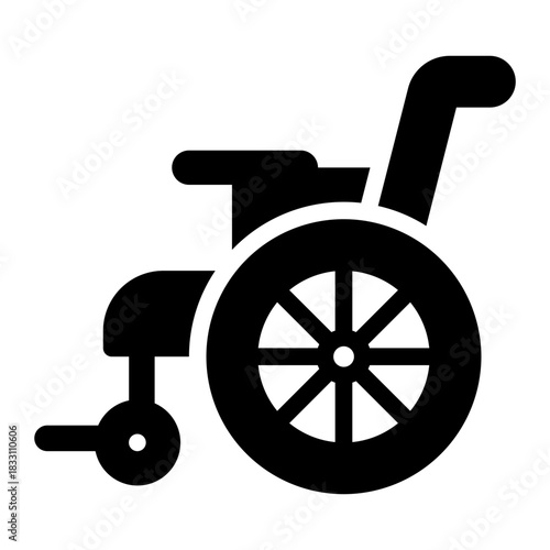 wheelchair glyph icon