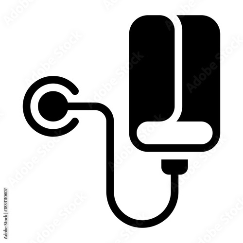 tensiometer glyph icon