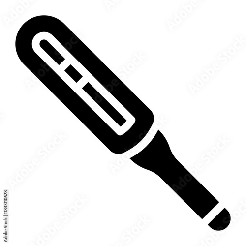 thermometer glyph icon