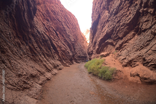 The Tianshan Grand Canyon or Kesileya Grand Canyon is a stunning natural feature in Xinjiang, China, characterized by its distinctive red canyons, formed by millions of years of wind and rain erosion.