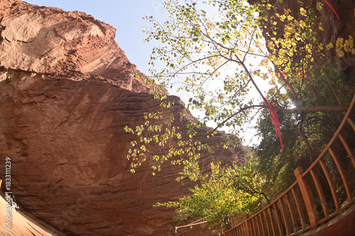 The Tianshan Grand Canyon or Kesileya Grand Canyon is a stunning natural feature in Xinjiang, China, characterized by its distinctive red canyons, formed by millions of years of wind and rain erosion.
