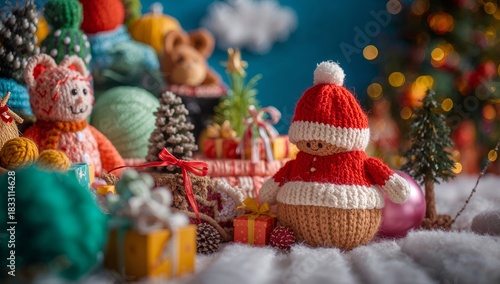 Colorful Handmade Decorations and Gifts Create a Festive Atmosphere During the Holiday Season