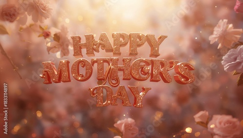 Celebrating Mothers Day With Floral Decorations and Warm Wishes
