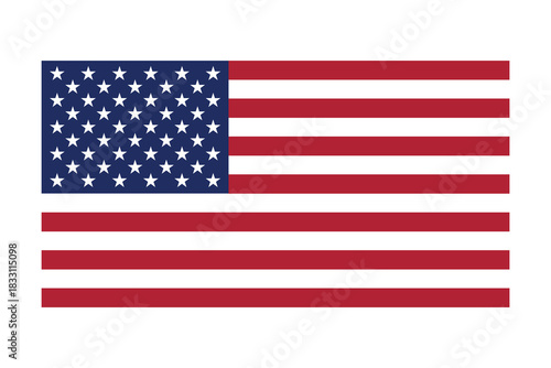 The national flag of the united states of america featuring thirteen horizontal stripes of red and white and a blue canton with fifty white stars