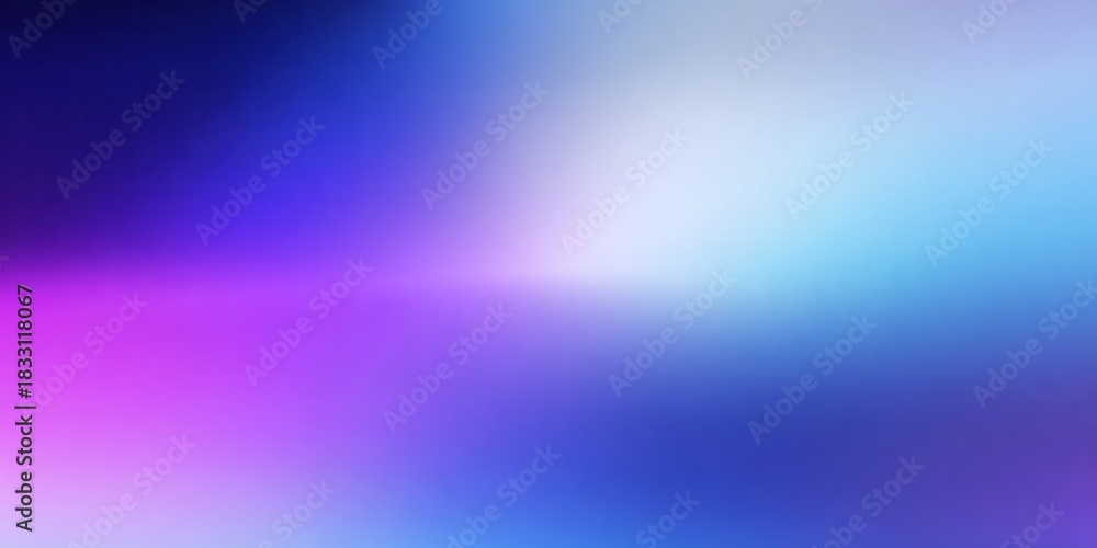 Fototapeta premium Smooth gradient blend of vibrant purple, magenta, and various shades of blue creates an abstract background effect