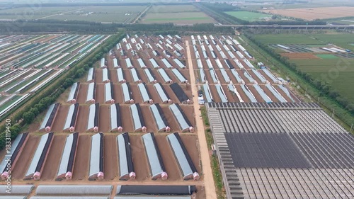 Aerial view of Shui Gao Manor in Xiqing District, Tianjin