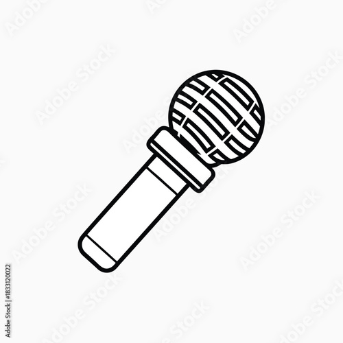 : live broadcast editable stroke outline template