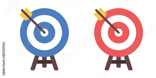 arrow target icon vector