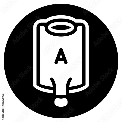blood transfusion glyph icon