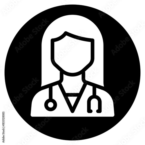 doctor glyph icon