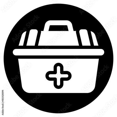 first aid kit glyph icon