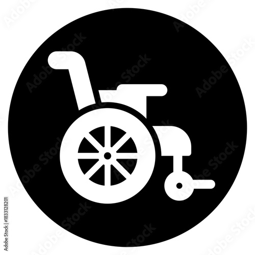wheelchair glyph icon