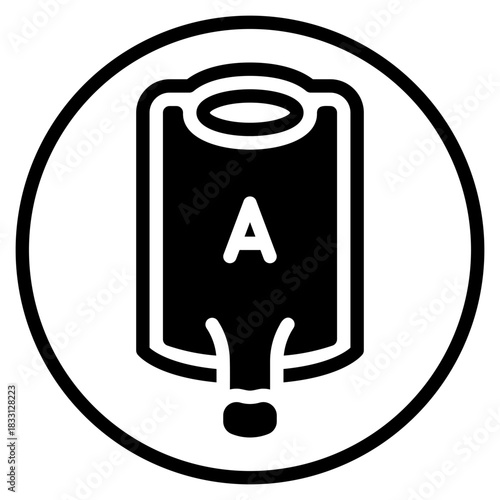 blood transfusion glyph icon