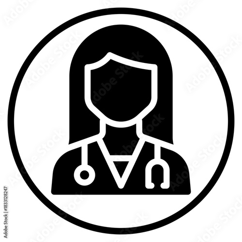 doctor glyph icon