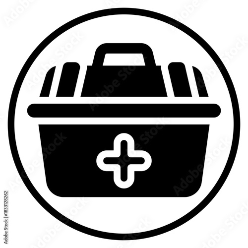 first aid kit glyph icon