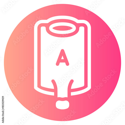 blood transfusion gradient icon
