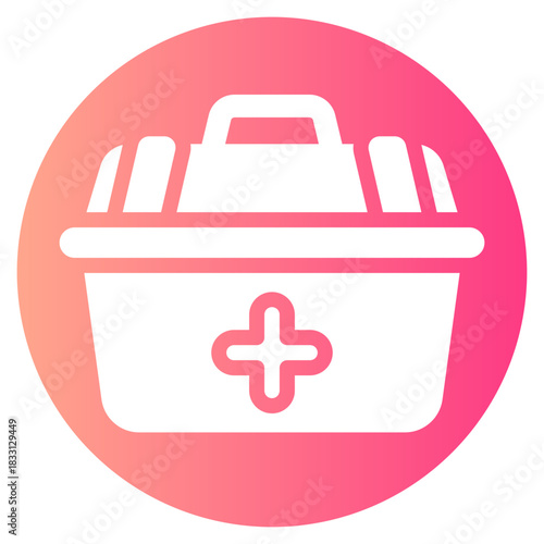 first aid kit gradient icon