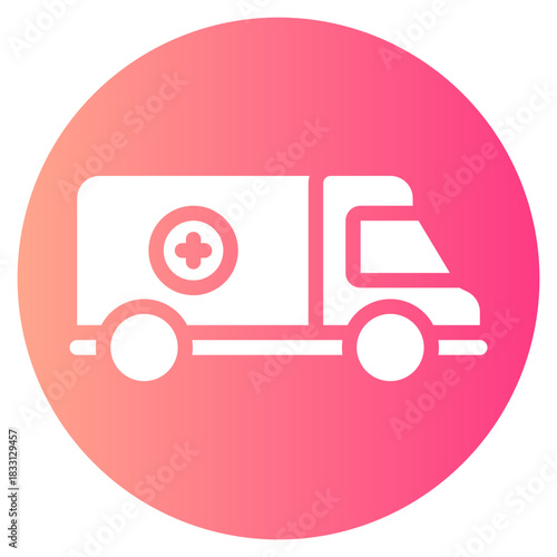ambulance gradient icon