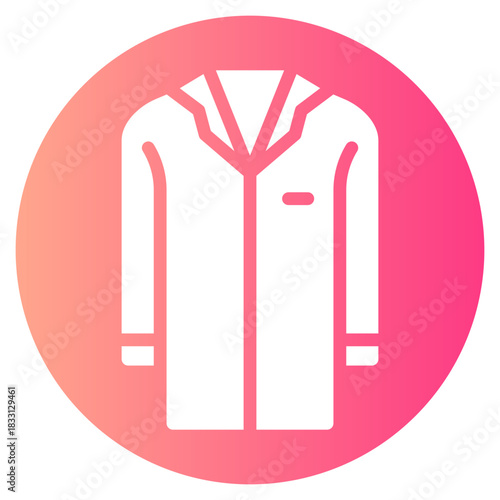doctor coat gradient icon