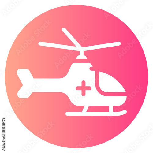 helicopter gradient icon