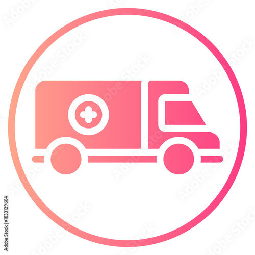 ambulance gradient icon