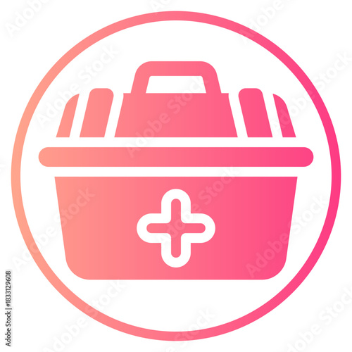 first aid kit gradient icon