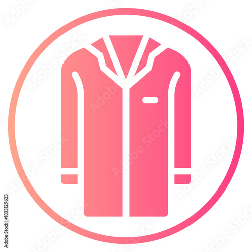 doctor coat gradient icon
