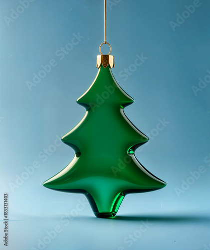 Glass Christmas Tree Ornament – Festive Holiday Decoration